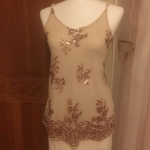 Cream Beige XS Tank Top